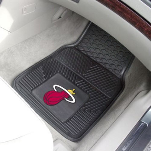 Miami Heat Heavy Duty 2-Piece Vinyl Car Floor Mats