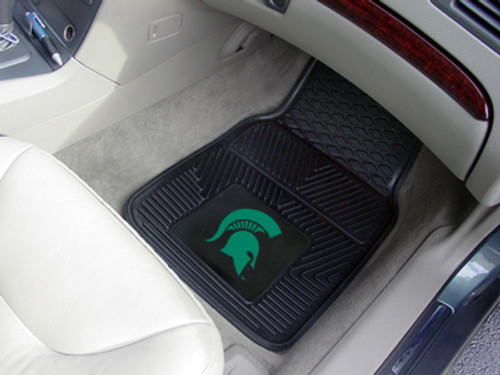 Michigan State University Spartans 2-pc Heavy Duty Vinyl Car Floor Mat