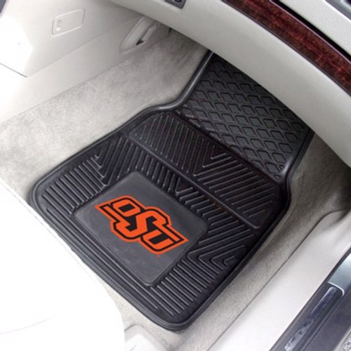 Oklahoma State University Cowboys 2-pc Heavy Duty Vinyl Car Floor Mat