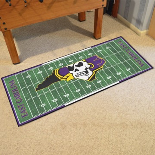 East Carolina University Football Field Rug Runner 30"x72"