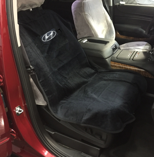 Hyundai Black Car Seat Cover Towel