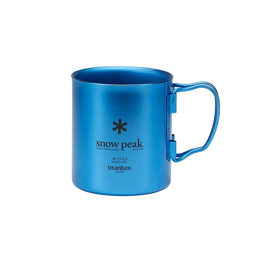  peak Ti-Double Wall 450 Mug 2個セット Snow Peak Titanium Double Wall 450 Coloured Mug | UK | Basecamp Gear