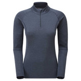 Womens Dart Zip Neck