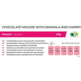 Chocolate Mousse with Granola & Cherry