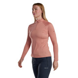 Womens Dart Zip Neck