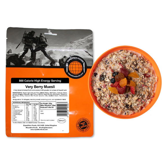 Very Berry Muesli (High Energy Serving)