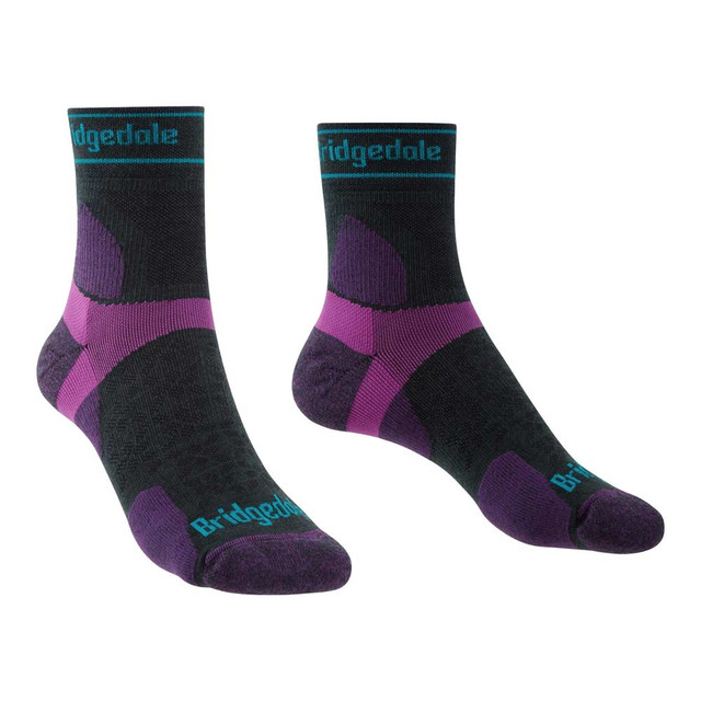 Womens Trail Run Ultra Light T2 Merino Sport 3/4 Crew Socks