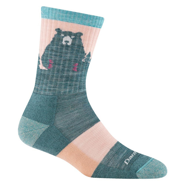 Womens Bear Town Micro Crew Socks