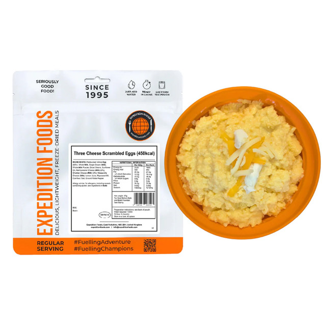 Three Cheese Scrambled Eggs 450 kcal