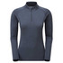 Womens Dart Zip Neck