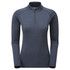Womens Dart Zip Neck