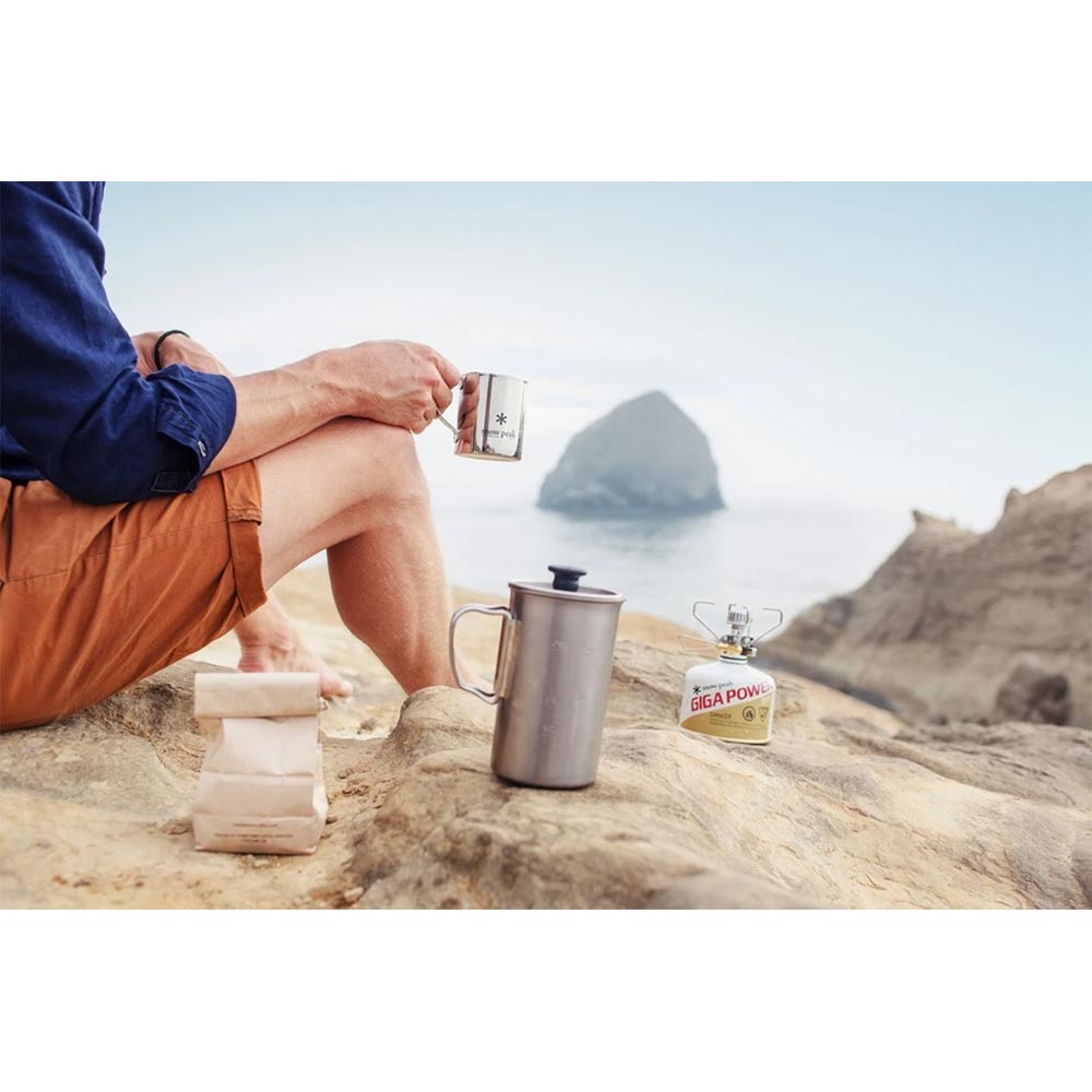 Travel French Press 750ml Coffee Maker Titanium Camping Cooking