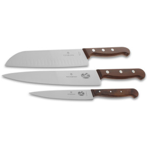 Victorinox Kitchen Knife 3 Piece Set Wood Victorinox Kitchen Knife 3 Piece Set Wood