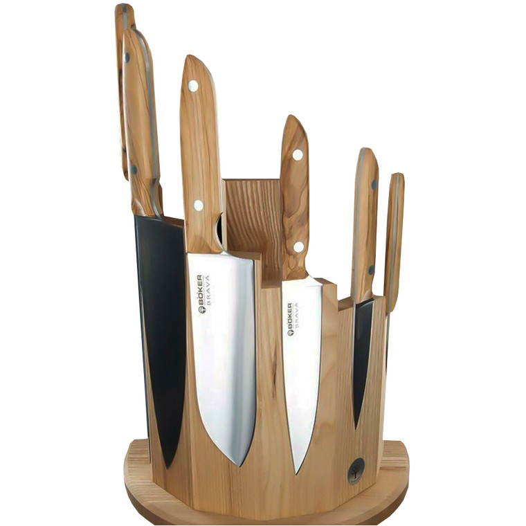 Boker Olive Ash Knife Block