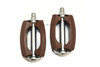 Union Reflector Pedal Set 9/16 "- Classic Brown Rubber