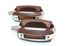 Union Reflector Pedal Set 9/16 "- Classic Brown Rubber