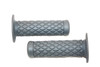 Moped / Motorcycle Quilted Diamond Hand Grip Set, Collar - Grey