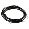  Vespa Piaggio Cable Set - Throttle, Decomp, Front/Rear Brake - Black