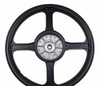 Piaggio Ciao / Si / Bravo 4 Star Mag Wheel Set - Black