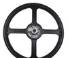 Piaggio Ciao / Si / Bravo 4 Star Mag Wheel Set - Black