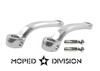 Universal Chrome Moped Pedal Arm  s and cotter pins. *kit*  125mm