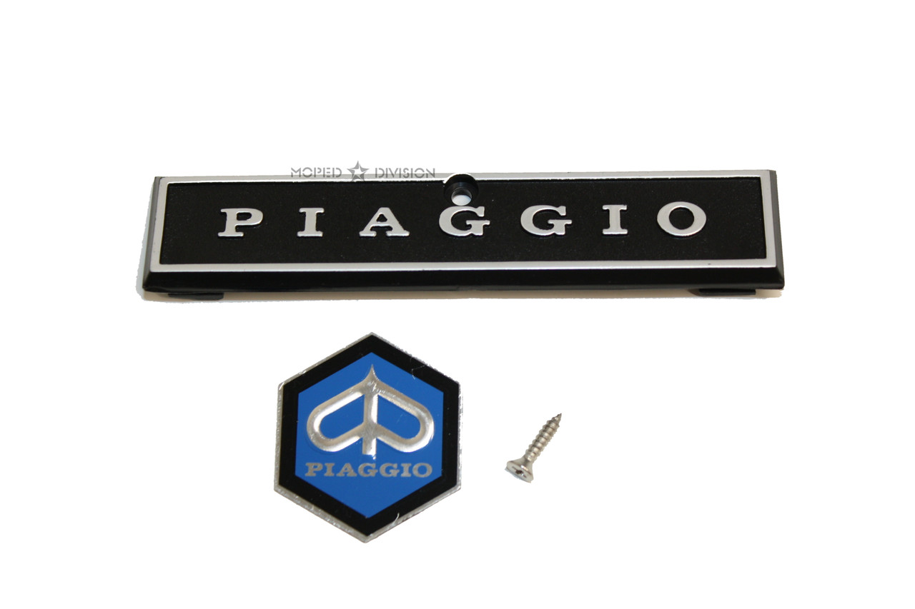 Piaggio Vespa Moped and Scooter Emblem Set - Moped Division