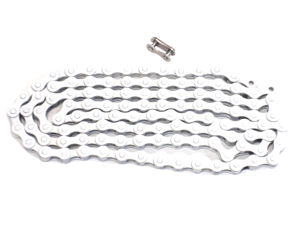 KMC 410H 112 SILV Single Speed Bicycle Chain 1/2×1/8 links 