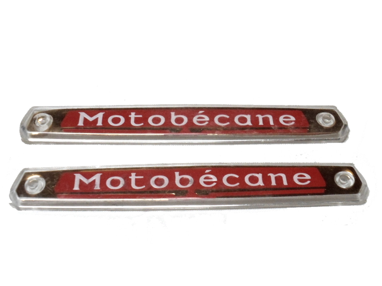 NOS Motobecane Tank Badge / Emblem Set (1 pair)