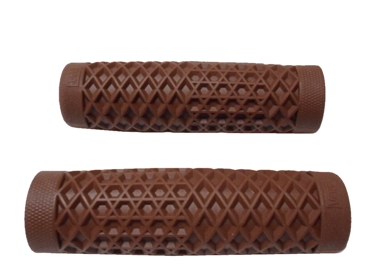 Moped / Motorcycle Vans Cult Waffle Handlebar Grip Set, 7/8" - Brown