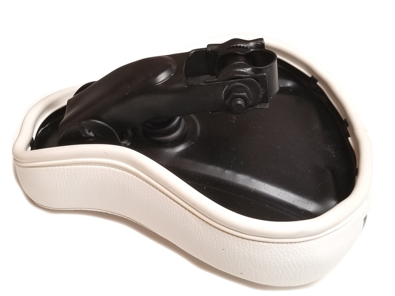 Puch White Saddle Seat - Low Profile Cushion