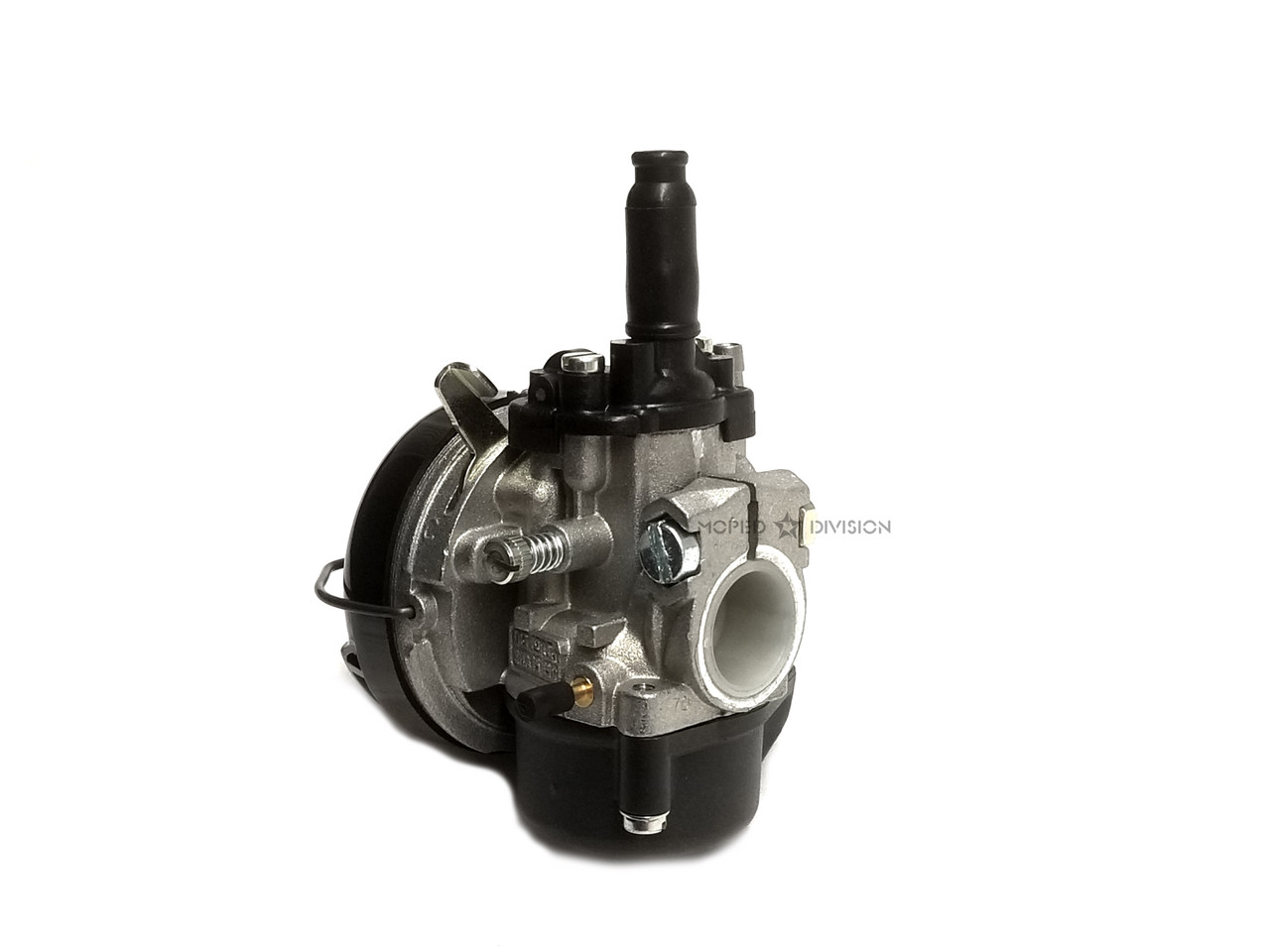 Dellorto SHA 15.15G Lever Choke Carburetor, Oil Inlet -Tomos / Garelli