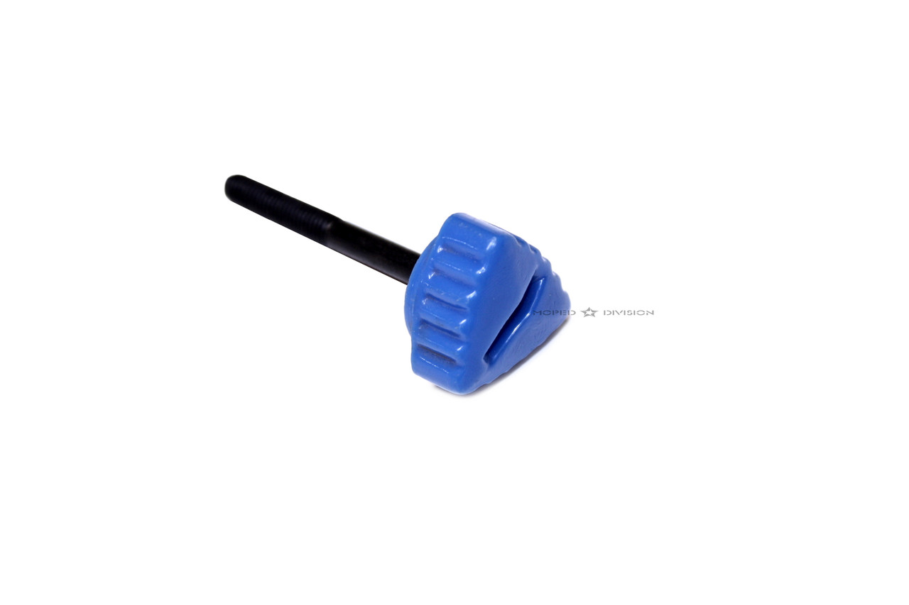 Puch Side Cover / Panel Bolt 45mm - Blue