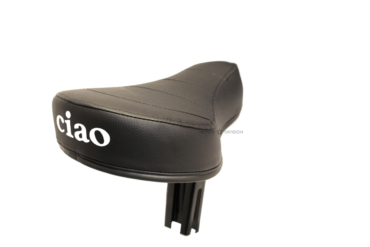 Vespa Piaggio Single Seat - Black with Ciao Logo