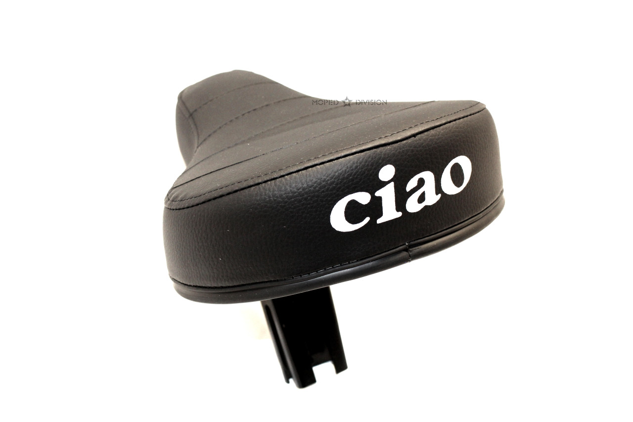 Vespa Piaggio Single Seat - Black with Ciao Logo