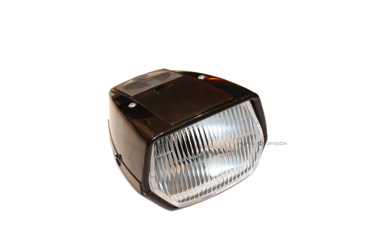 NOS Puch Euro Style Headlight, Maxi/Newport - Black