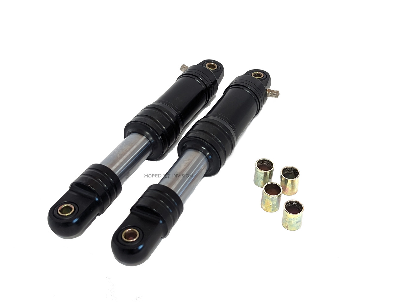 280mm Hydraulic Racing Moped Shocks - Black