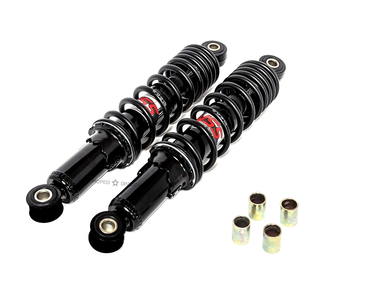 280mm YSS Pro-X Hydraulic Racing Shocks - Black/Black - Moped Division