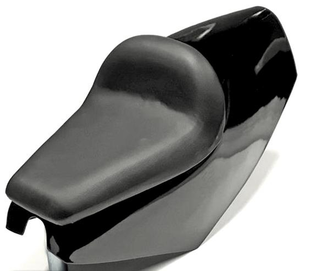 Moped GP Racing Seat with Fiberglass Fairing - Black