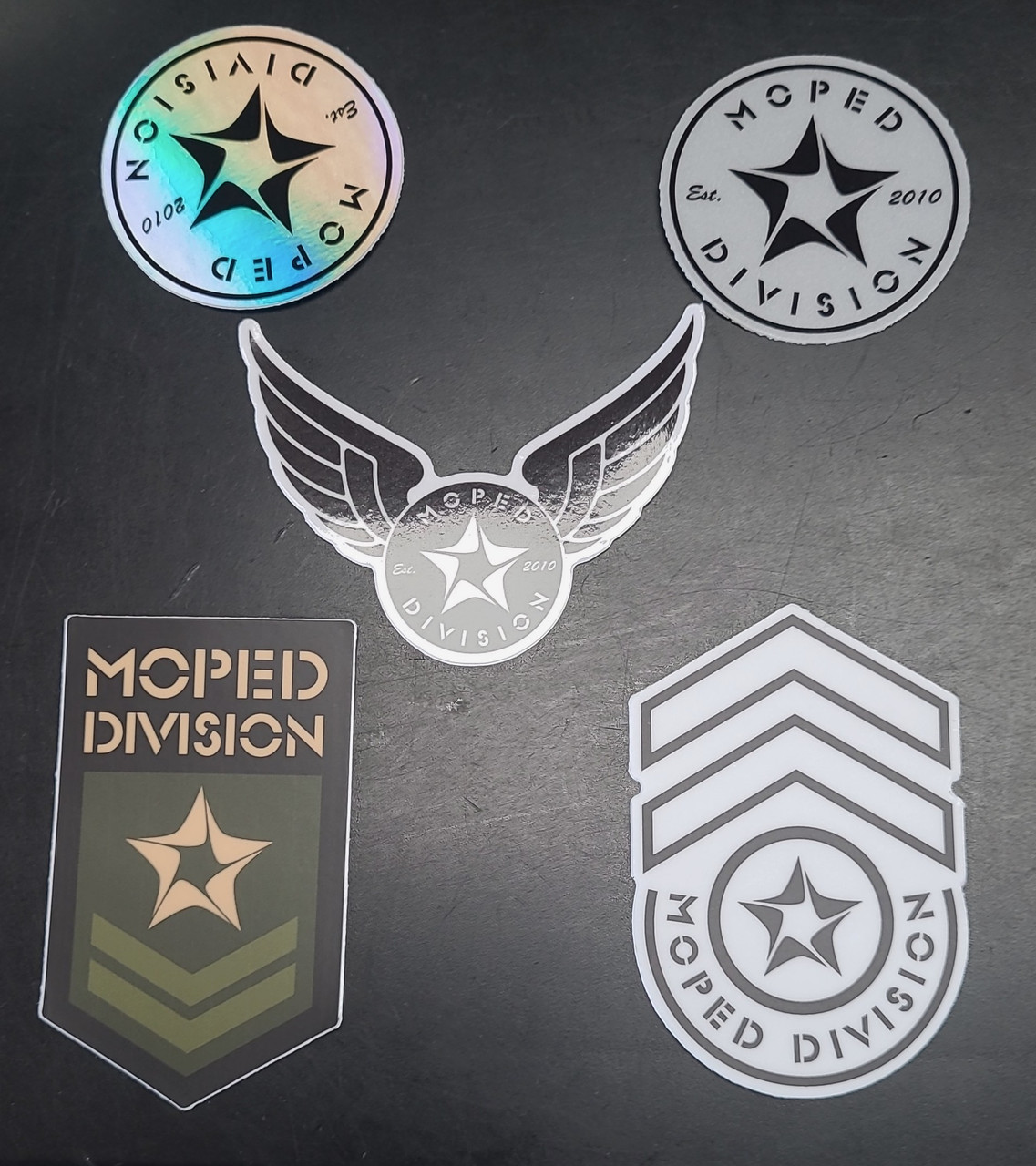 Moped Division Mil. Spec. Sticker - Combat Green