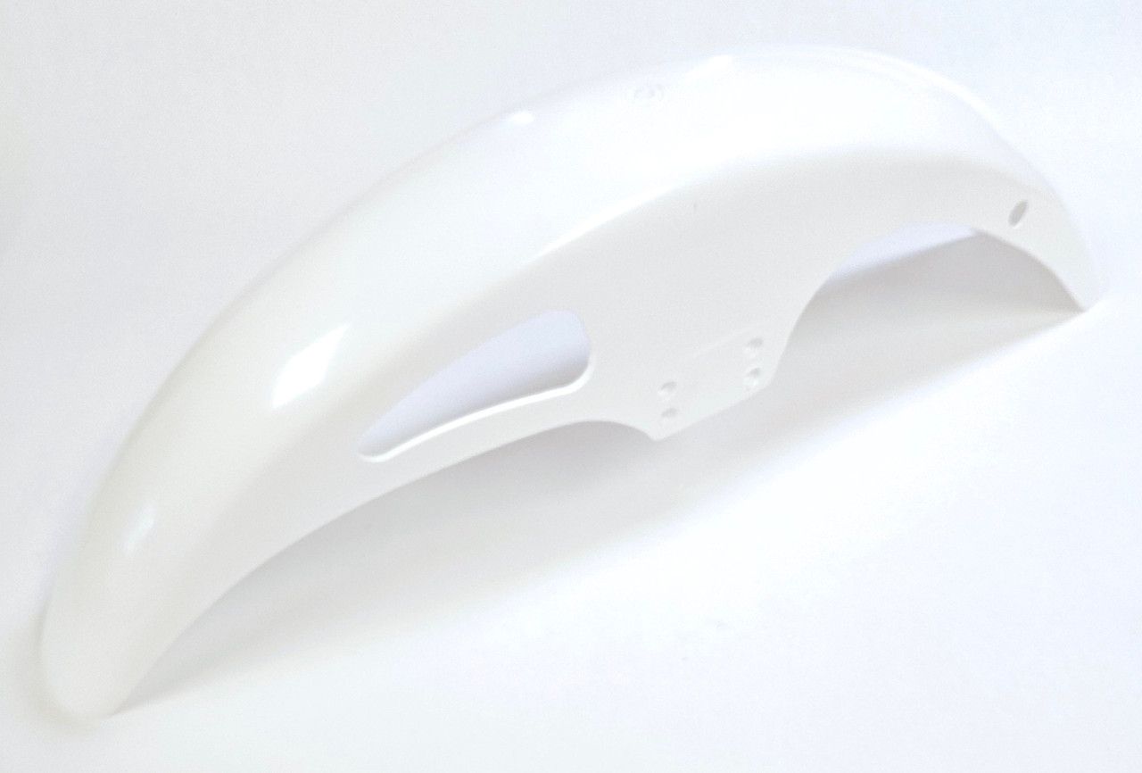 MB5 Front Plastic Fender - White - Moped Division