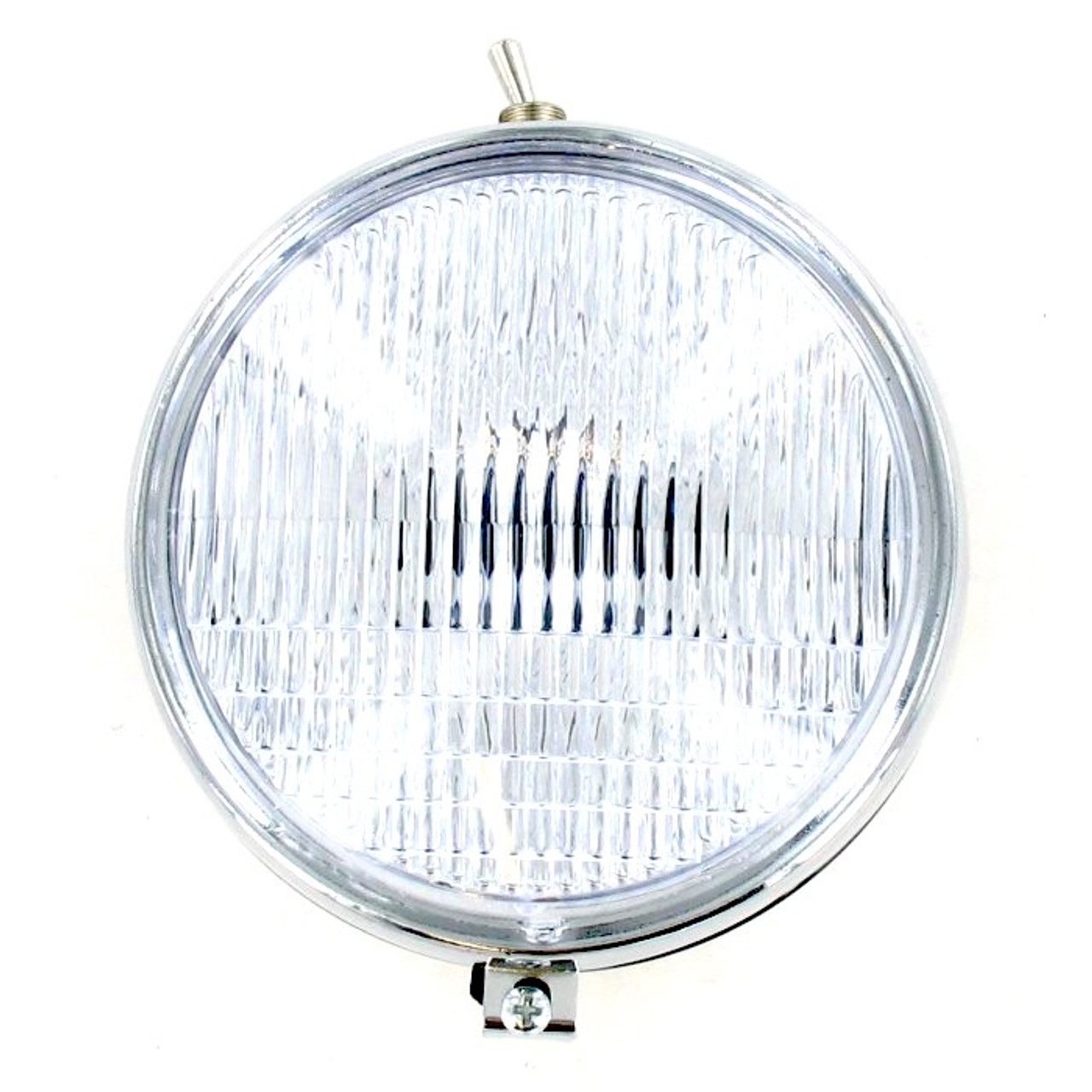  Motobecane / Peugeot Round Headlight With Switch- Black & Chrome