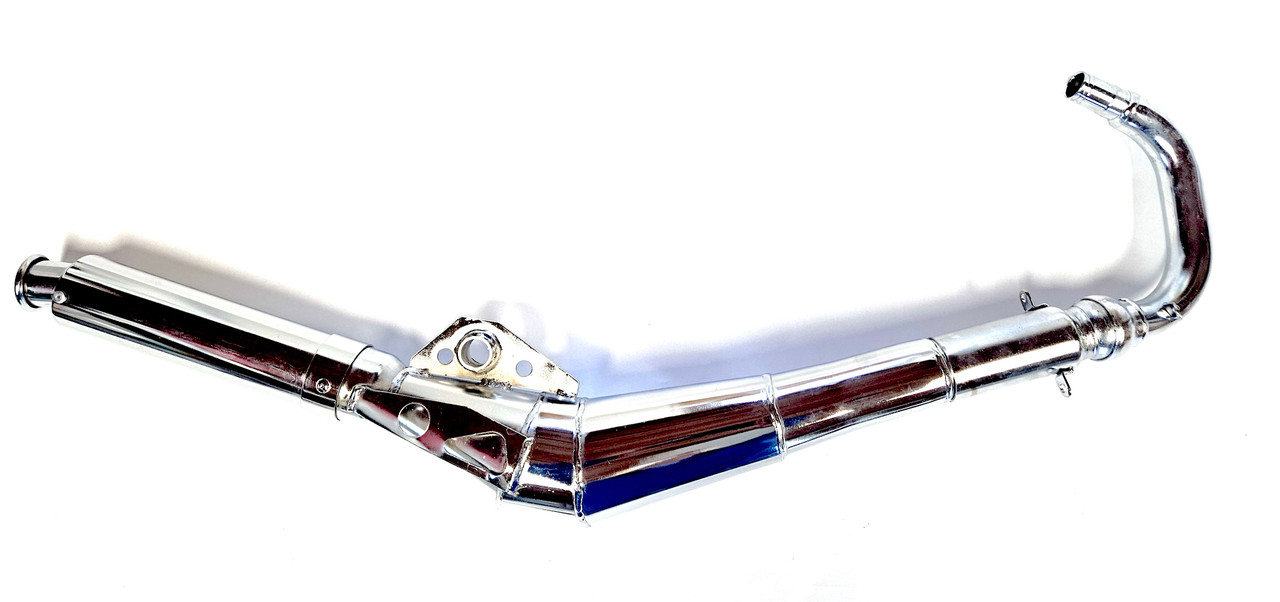 Motobecane Performance Racing Exhaust Pipe - Chrome