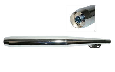 Puch 28mm Chrome Exhaust Chamber - Chrome