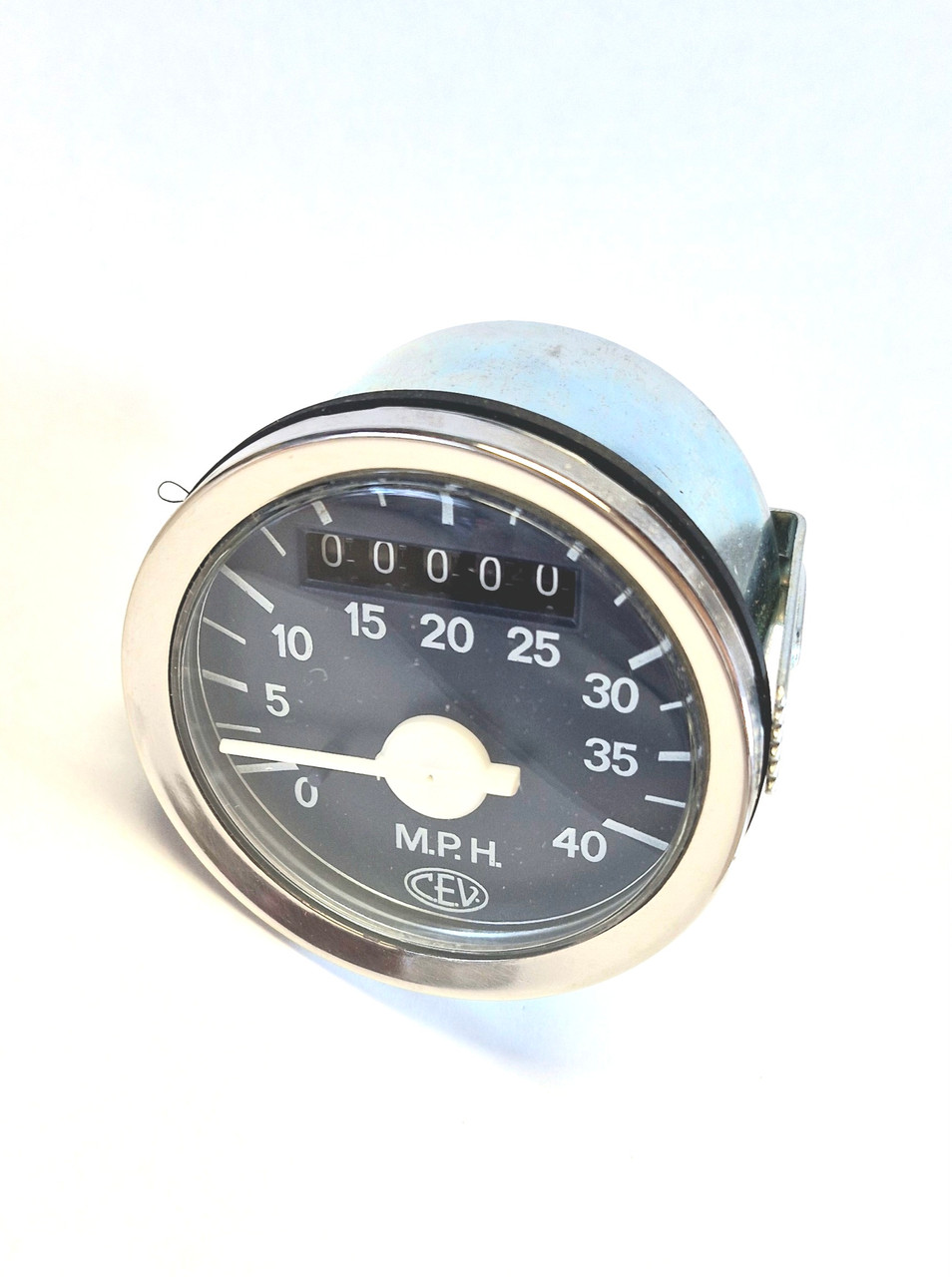 NOS CEV 40mph Speedometer, Back-lit - Blue 