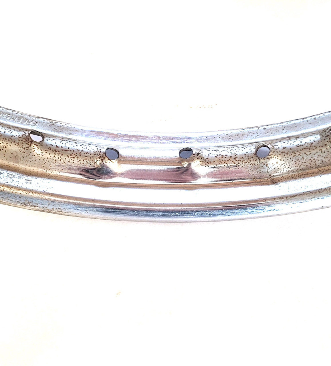  NOS Piaggio Bravo  1.5 x  16" Front Spoke Wheel  - Chrome 