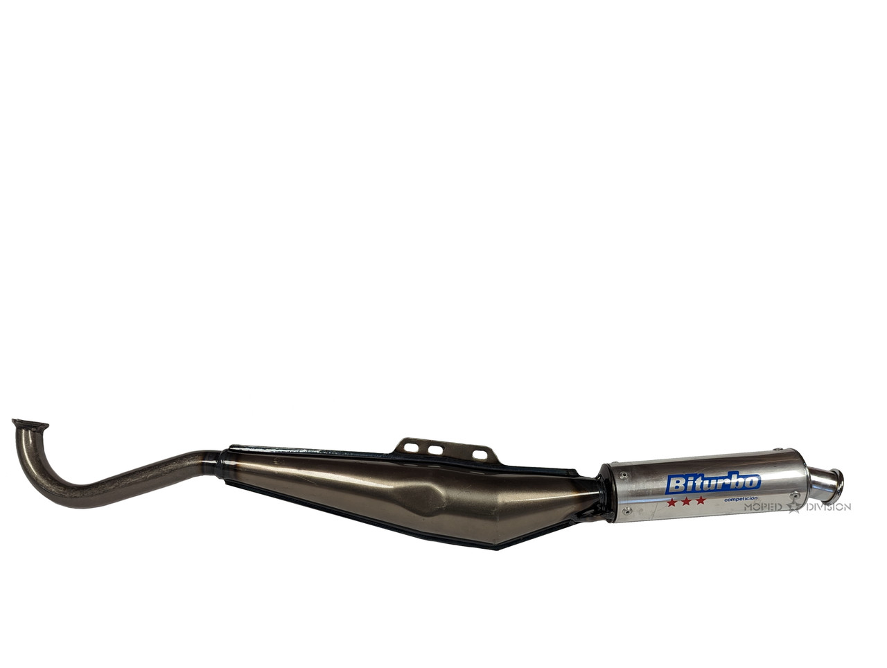 USED Puch Biturbo Performance Exhaust Pipe - Raw w/ Varnish