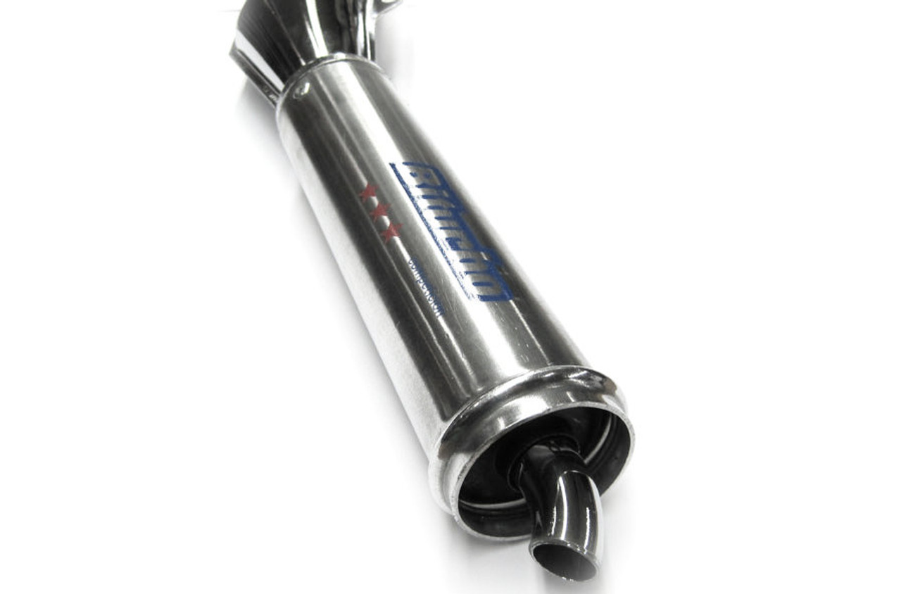 Puch Biturbo Performance Exhaust Pipe - Chrome 