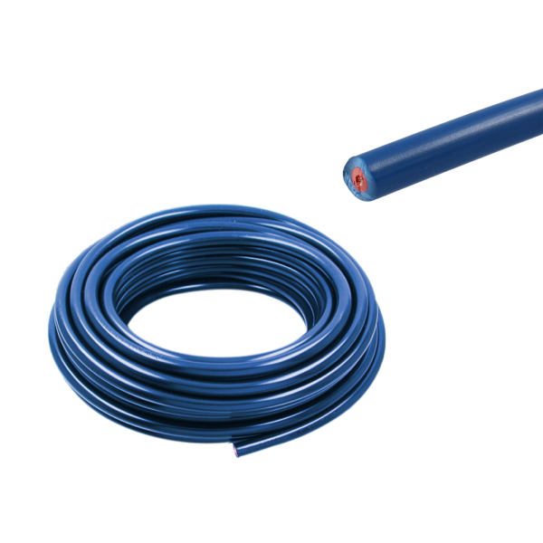 Blue PVC Spark Plug Wire *by the foot* - Moped Division