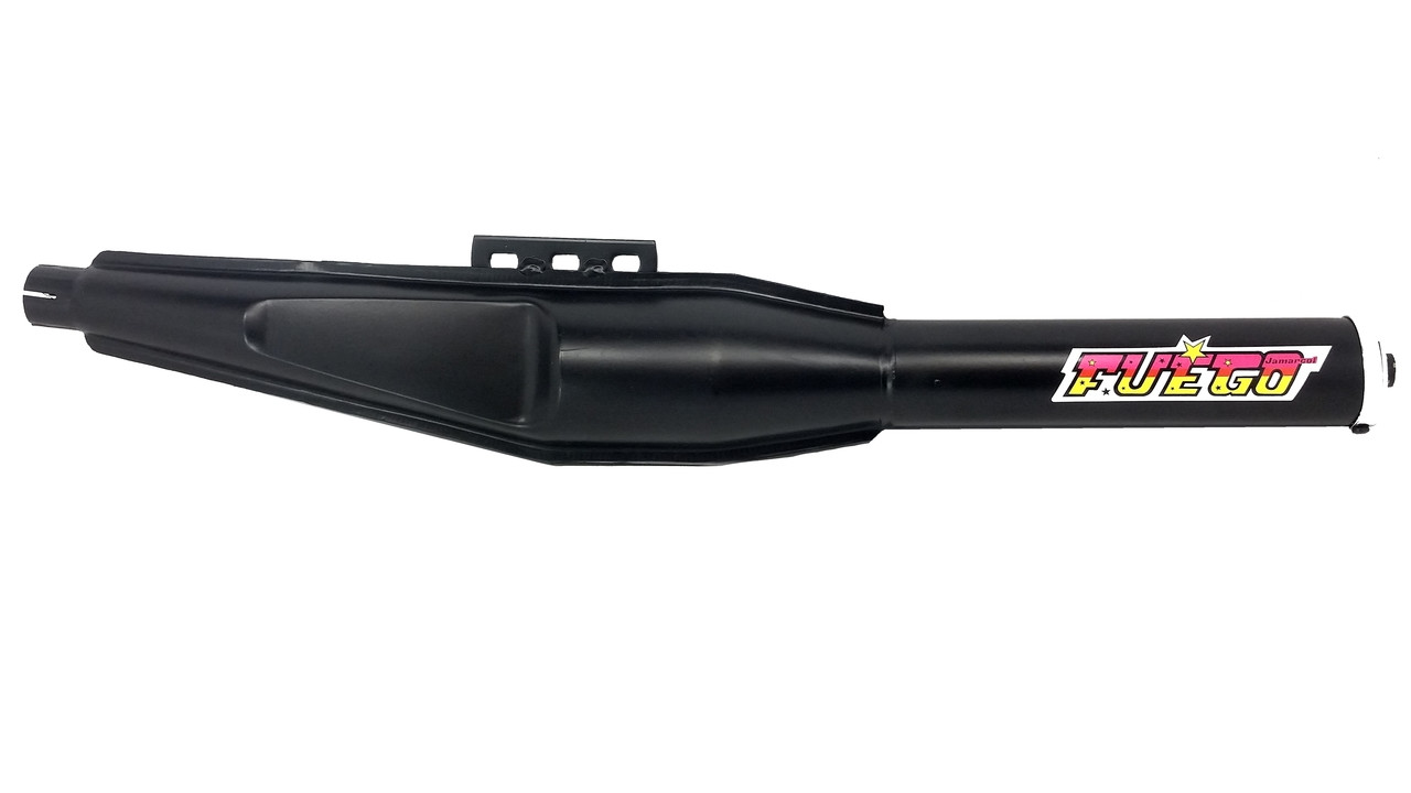 Universal Black Moped Exhaust 28mm Moped Division