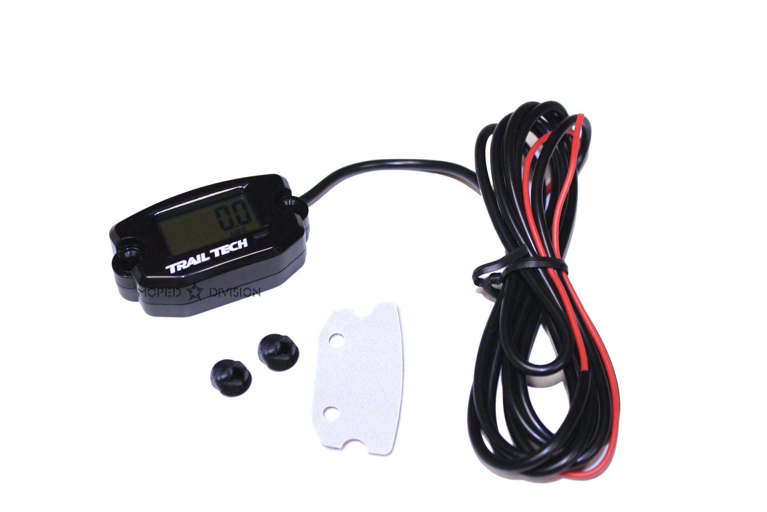 Trail Tech TTO Universal Tach and Hour Meter / Gauge Black Moped